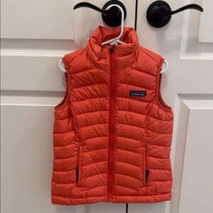 Patagonia Pink/Salmon Quilted Puffer Vest Kids